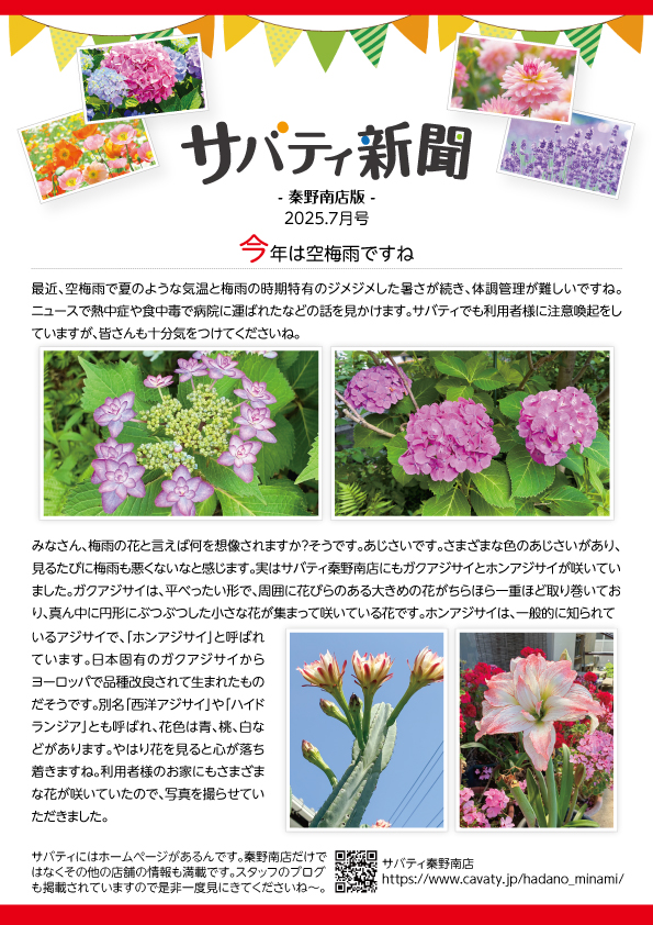 サバティ新聞 2025年７月